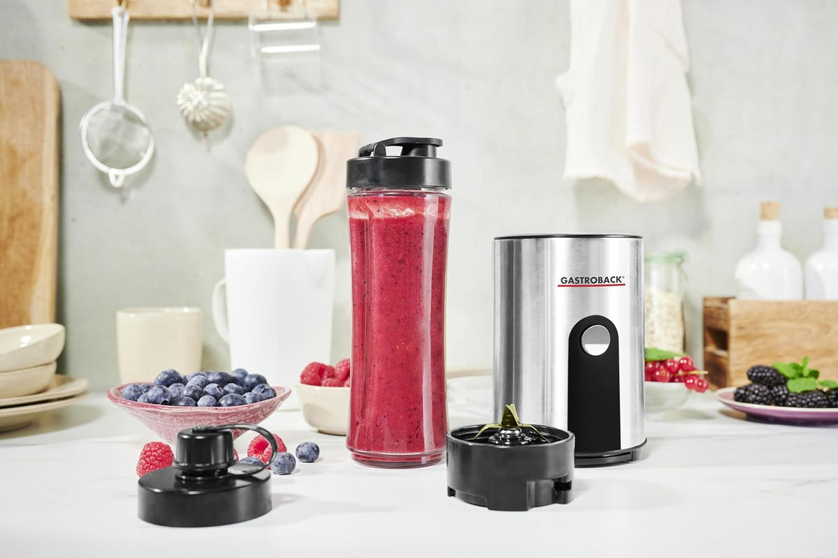 Gastroback 41033 Design Smoothie Maker Mix & Go - 0,6 Liter - 300 W - RVS