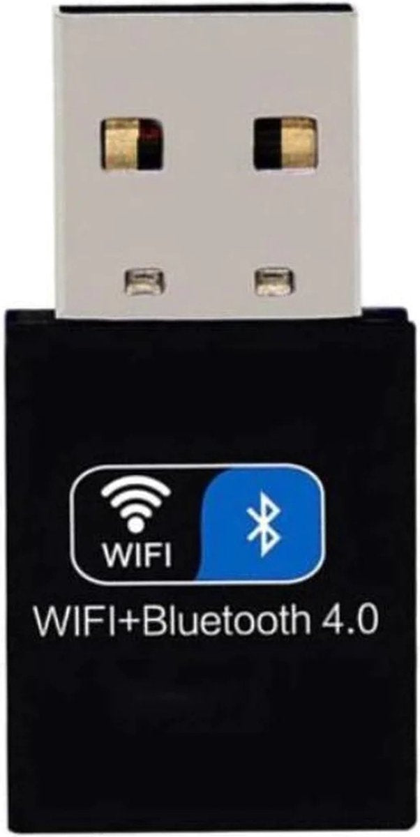 Techvavo® Draadloze USB WiFi Bluetooth Adapter - Draadloze Dongle USB2.0 WiFi BT4.0 Adapter