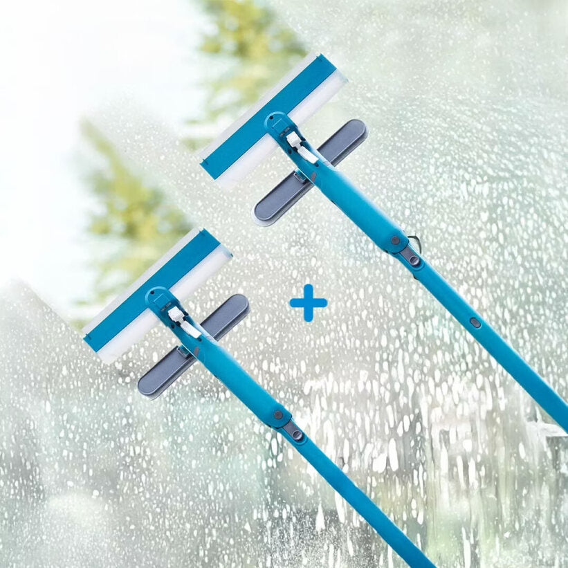 Livington WindowBuddy 3-in-1 raamreiniger met telescopische steel en vuilwatertank