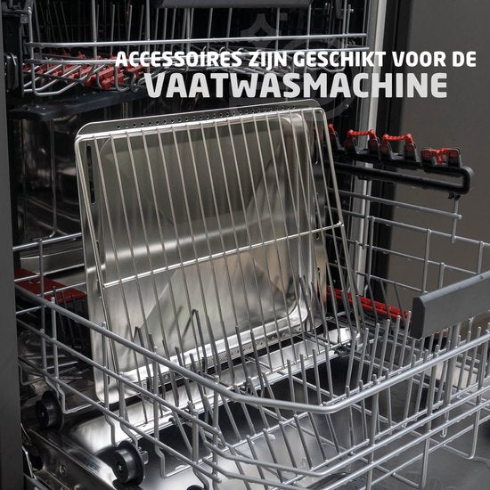 Vrijstaande Combi Oven – XXL Airfryer Stoomoven – 24 Liter – Zelfreinigend – Digitaal Display met Touch – 9 Programma's – Met Accessoires - BREND BR-2234