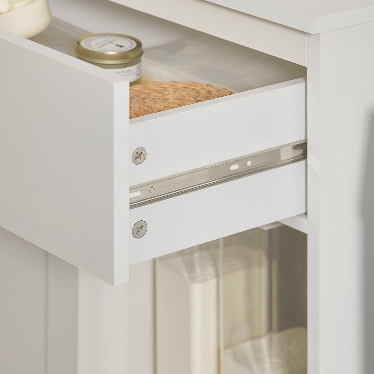 SoBuy waskast - 66 x 37 x 95cm - wit