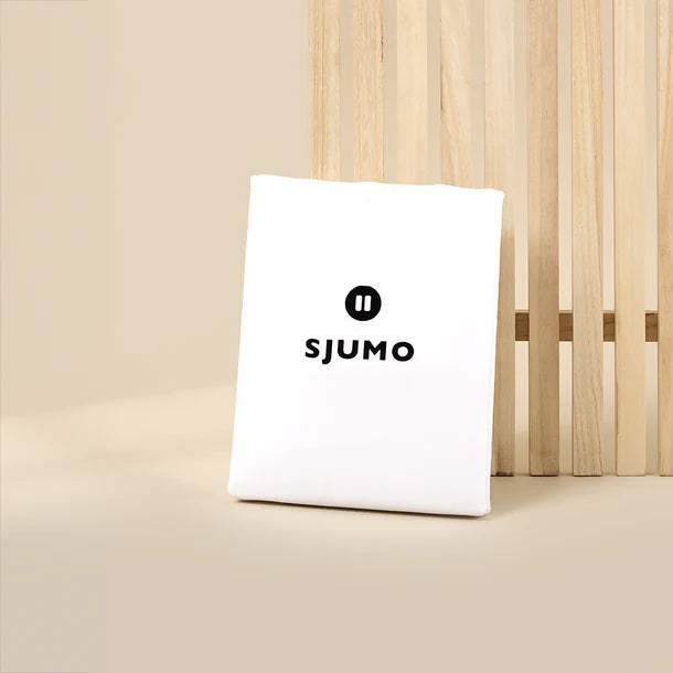 Sjumo – Tencel Sateen Splittopper Hoeslaken – 200x210 cm – Fresh White Tencel & Katoen-Satijn – Hoogwaardige Glans & Zijdezacht – Antiallergisch & Ademend – Voor Verstelbare Bedden