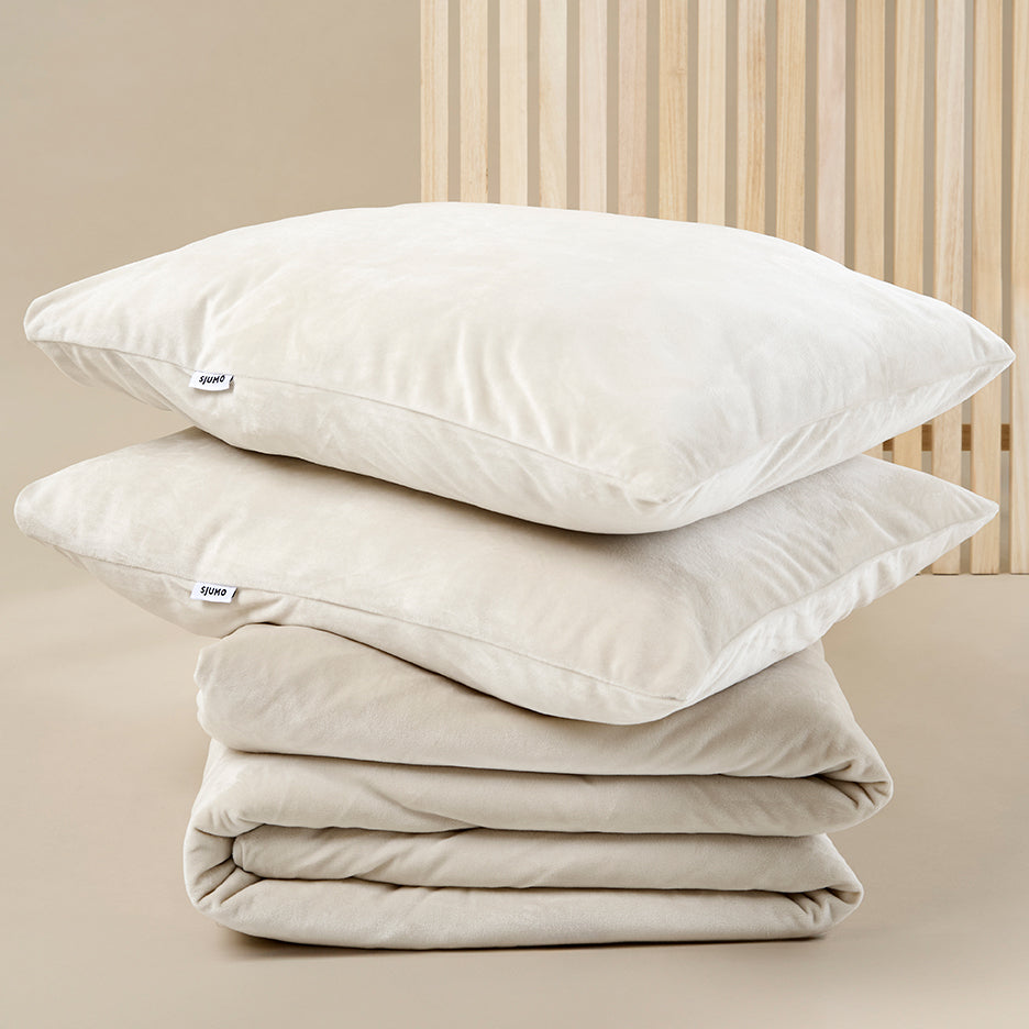 SJUMO Silky Smooth - Natural Dune - Dekbedovertrekset - 220 x 240cm