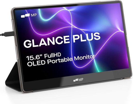 Mobile Pixels - OLED - Glance Plus - 15,6 inch draagbare monitor met flipcase