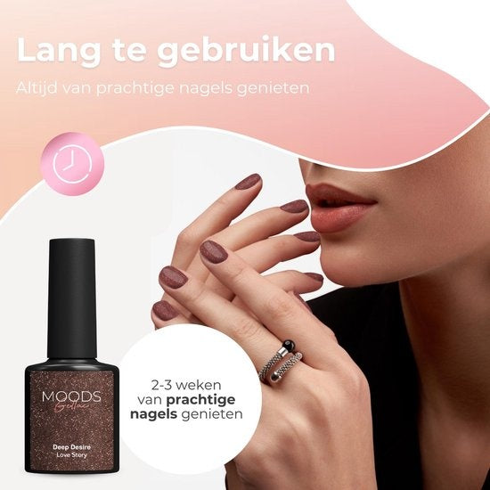 Moods Gellac 6-delige Set - Gel Nagellak - 8ML - Love Story - Gellac - Nagels - Gellak Starterspakket - Chique Kleuren