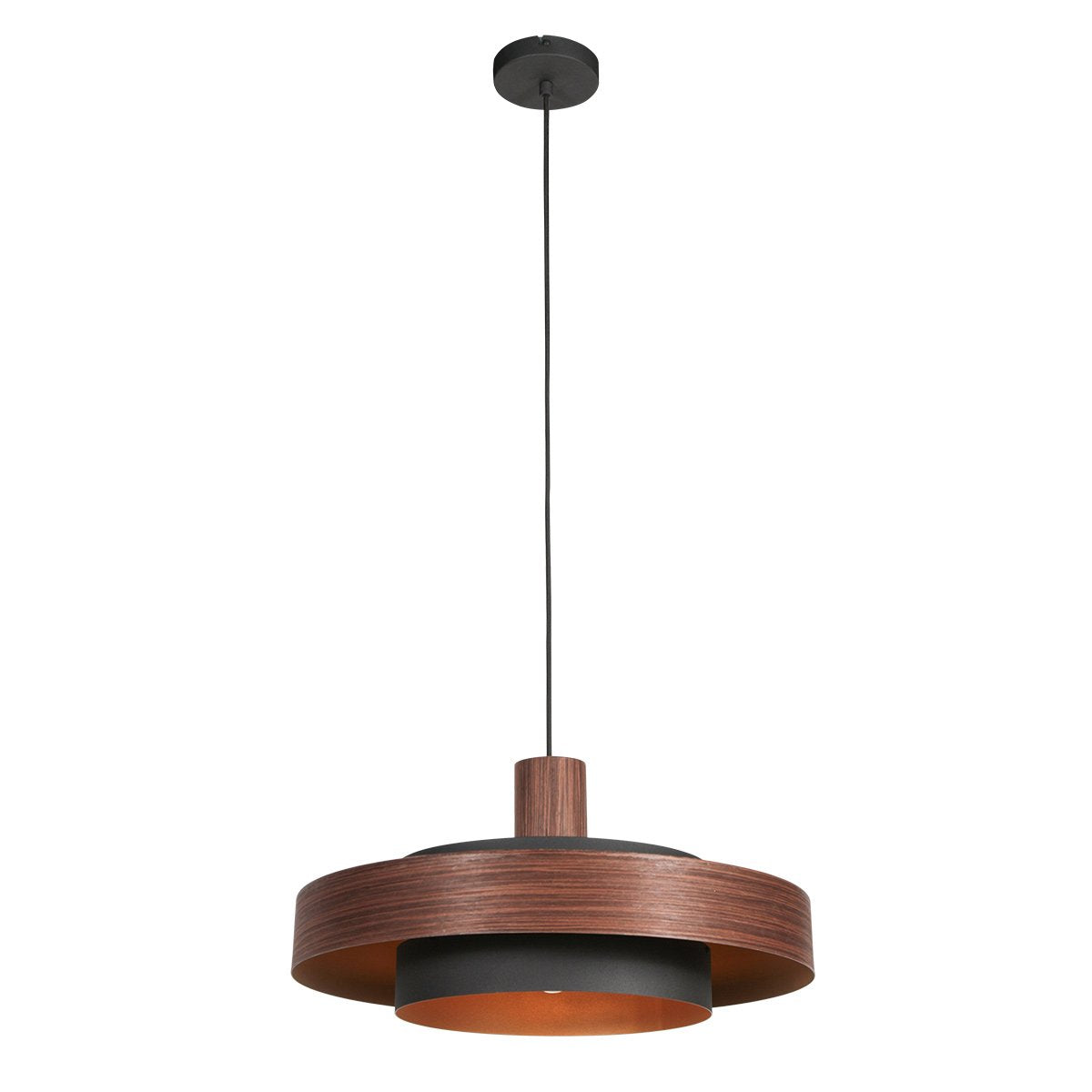 Anne Lighting - hanglamp - Flinter - bruin - metaal - Ø 50cm - E27 - 3329E
