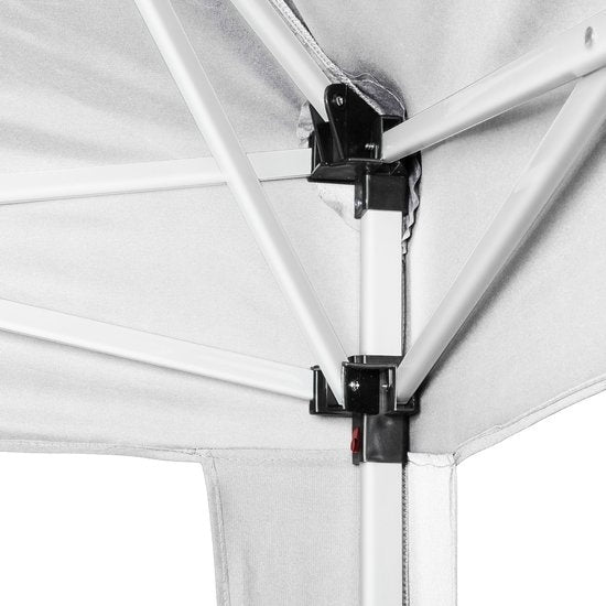 tectake® - Tuinpaviljoen Linosa opvouwbaar - Waterafstotend - Incl. draagtas, scheerlijnen en haringen - 3x3m - wit
