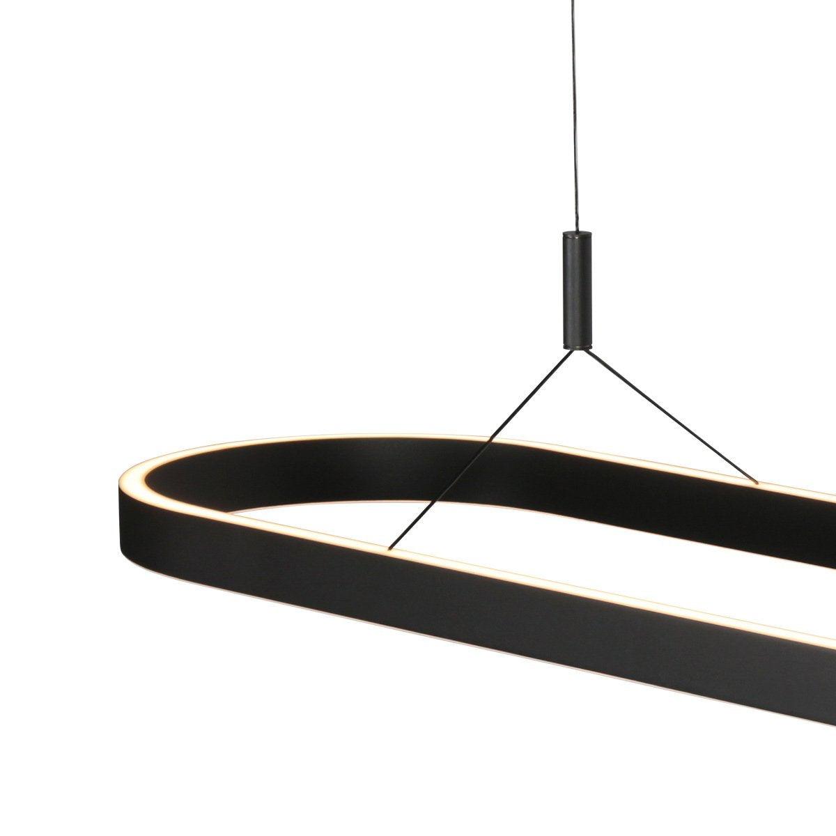 Steinhauer Exclusive - hanglamp - Mykty - zwart - metaal - design lamp - LED - 4205ZW