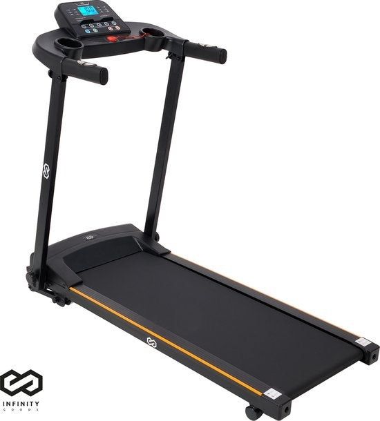 Infinity Goods Loopband Met Hellingsfunctie - 0,8-12 km/u - Inklapbaar - 132 x 60 x 117 cm - Zwart