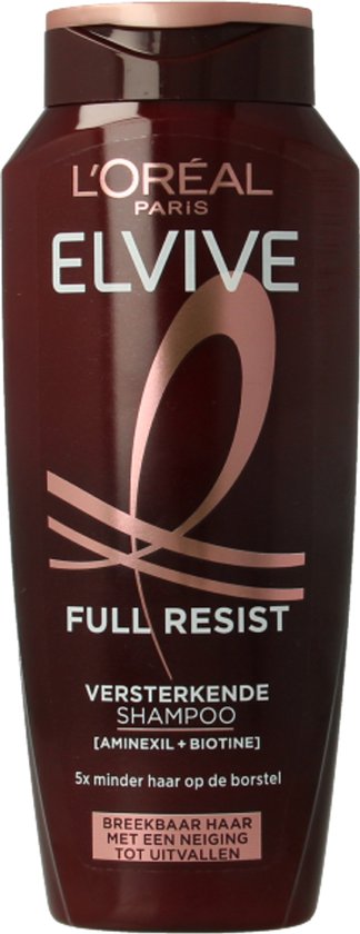 L'Oréal Paris Elvive Full Resist Shampoo - Versterkende Shampoo Voor Breekbaar Haar - Met Aminexil + Biotine - 250ML
