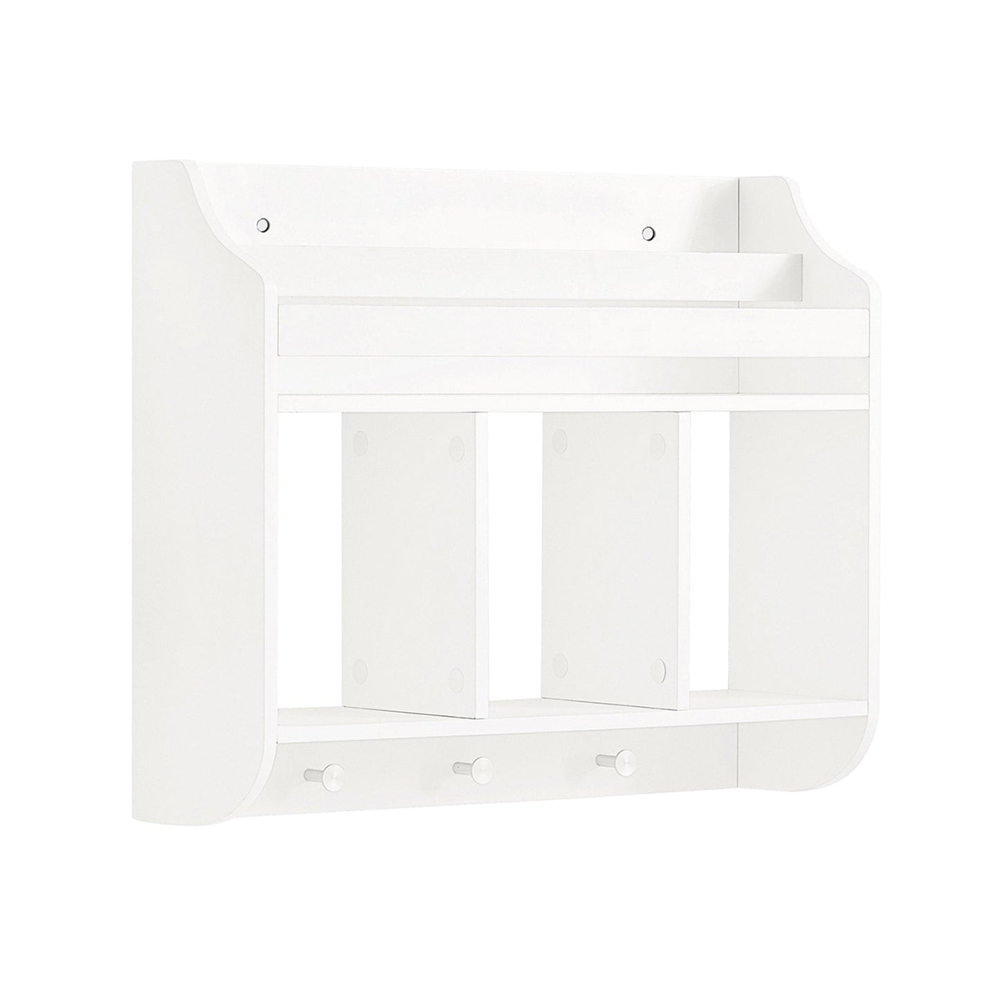 SoBuy Wandplank voor kinderen - Max. 10 kg - 60 x 18 x 51 cm - Wit