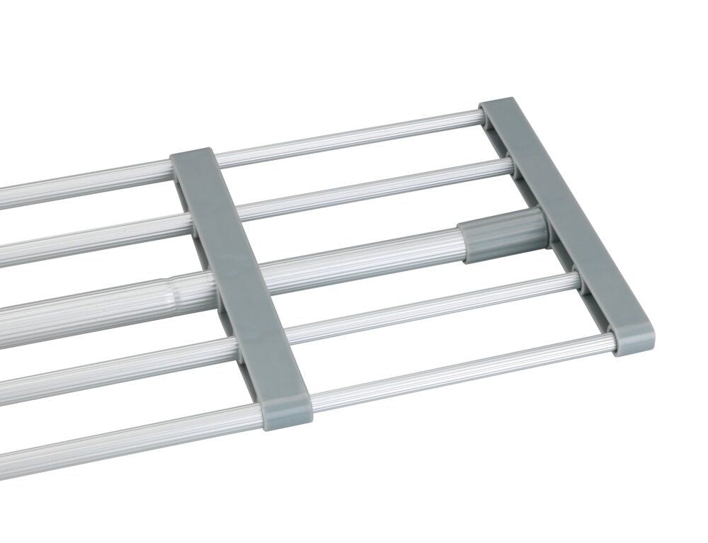 WENKO Telescopisch Klemrek Grijs/Zilver - 70-120 cm - Zonder Boren