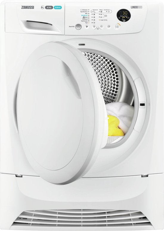 Zanussi ZDC8203P wasdroger Vrijstaand Voorbelading 8 kg B Wit
