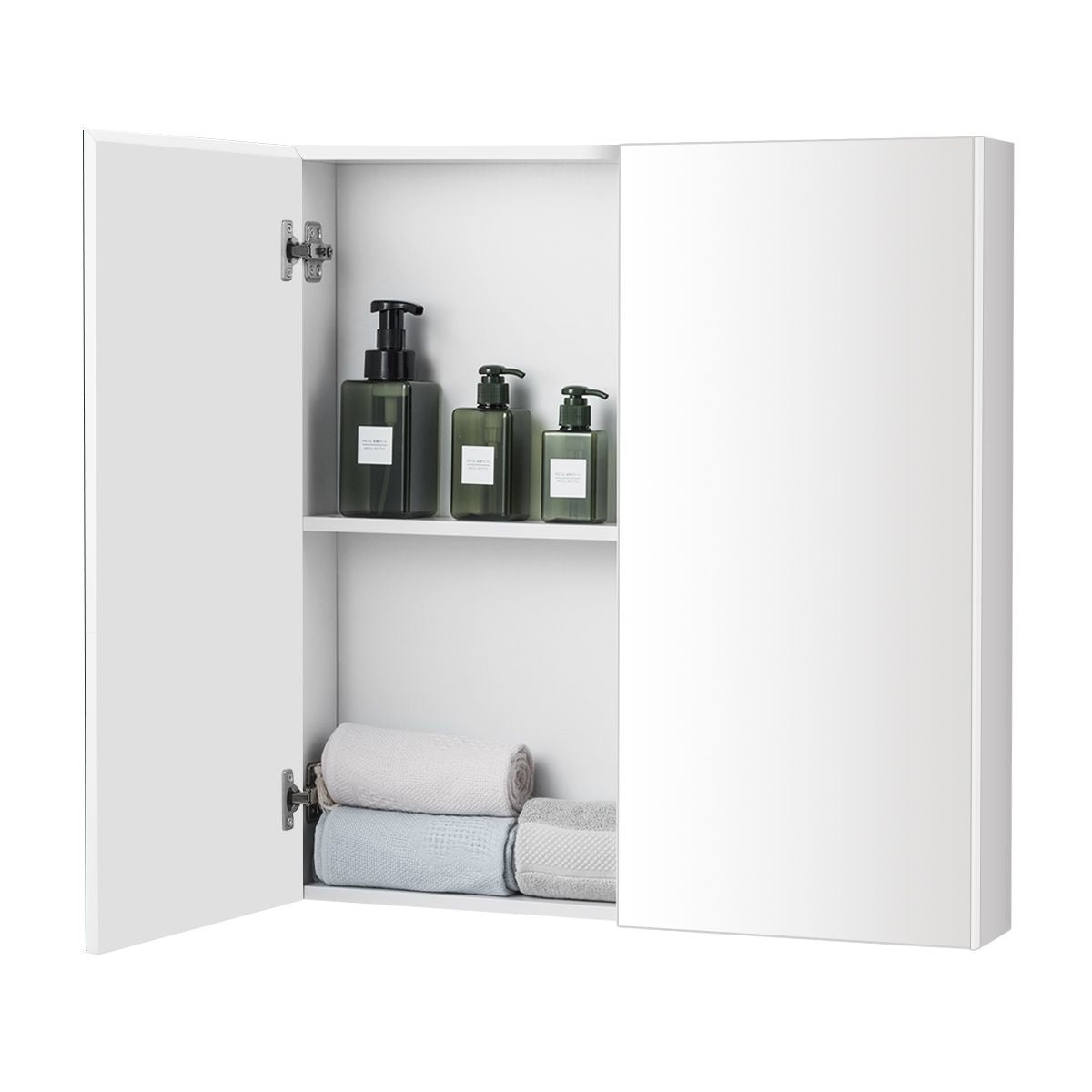 Coast - Badkamer - Spiegelkast - Wit - 62 x 11 x 65 cm