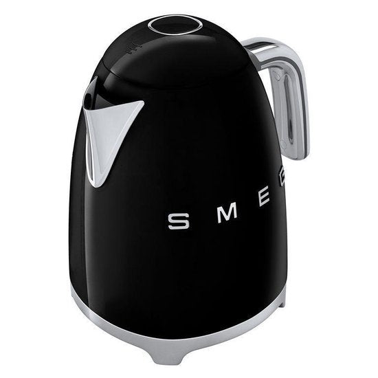 SMEG KLF03BLEU Waterkoker - 1.7L - Kunststof|RVS - BPA vrij - 2400W - 17x22.30x24.60 cm - Zwart