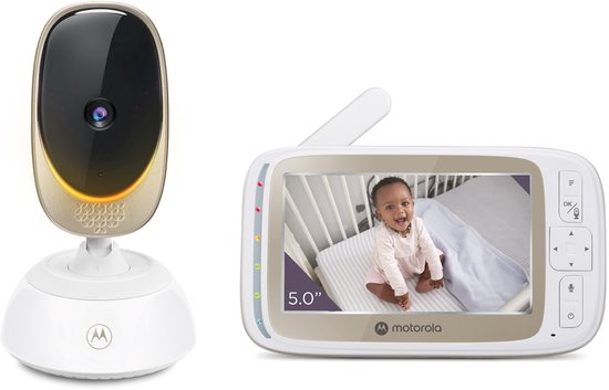 Babyfoon Motorola VM85 Connect monitor 5" Wi-fi wit