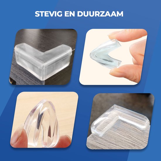 Roegaarden Hoekbeschermer Baby - Hoekbeschermer Tafel - Stootrand - 20 stuks - Transparant