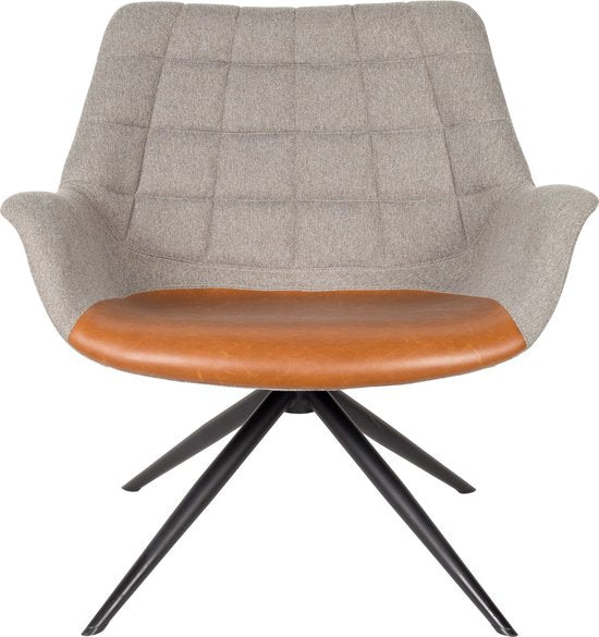 Zuiver Doulton Loungestoel Vintage Bruin