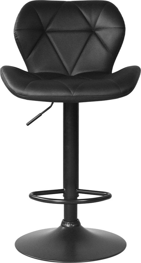 VDD Set van 2 zwarte barstoelen - 48x120 cm