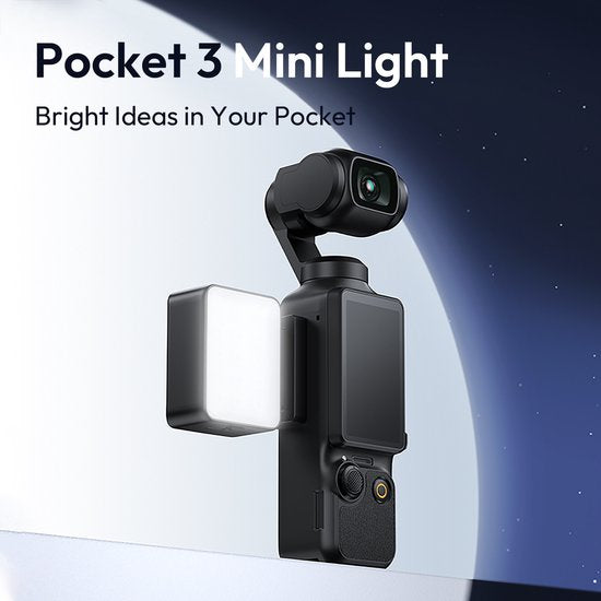 Ulanzi LM001 Mini Light videolamp - magnetisch - voor DJI Osmo Pocket 3 - compact en licht
