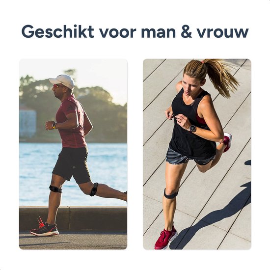 Alyze Patella Brace - 2 Pack - Verstelbaar - Knie - Patella bandje - Ergonomisch ontwerp - Zwart - Ondersteuning voor sport - Braces - Band - Knee
