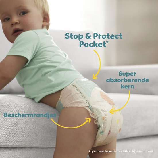 Pampers Baby-Dry Maat 6+ - 144 Luiers - 14kg-19kg