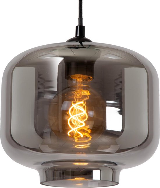 Lucide MEDINE - Hanglamp - Ø 46 cm - 3xE27 - Fumé