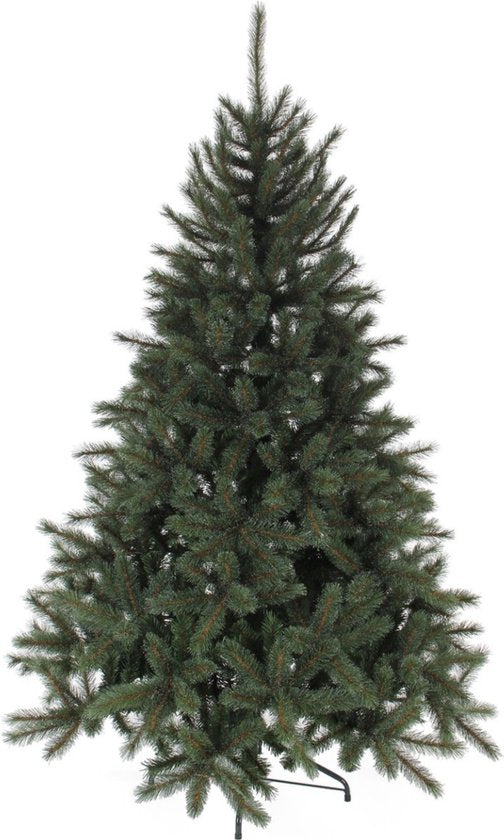 Black Box Trees Toronto Deluxe Kerstboom - Kunstboom met Volle Uitstraling en 1562 Takken - Kerstversiering voor Binnen - Scharnierconstructie voor Snel Opzetten - H230 x Ø155 cm - Groen