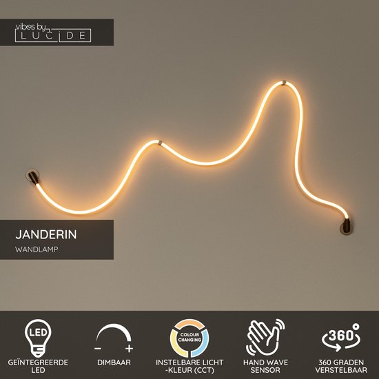 Lucide JANDERIN - Wandlamp - LED Dimb. - CCT