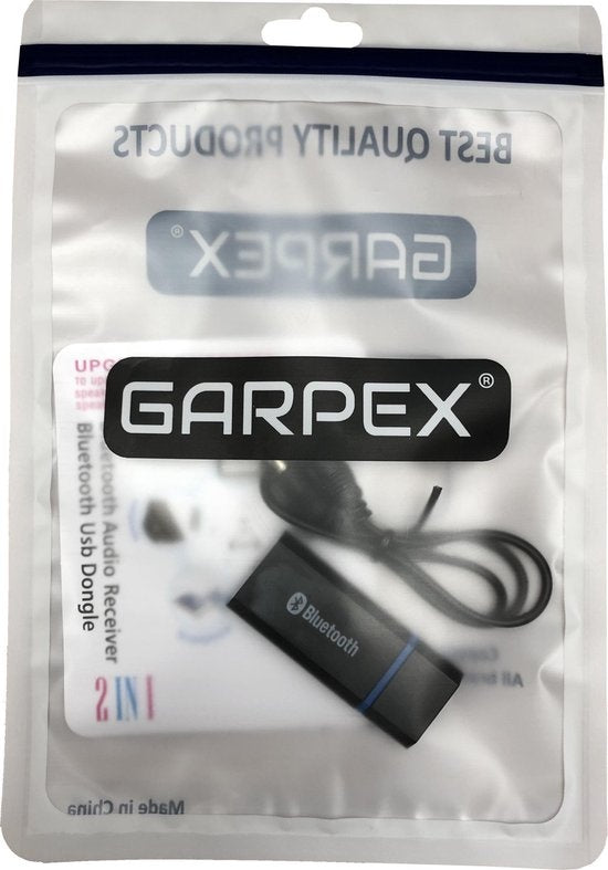 Garpex® Bluetooth Receiver - Bluetooth Adapter - Bluetooth Ontvanger voor Auto Radio - Laptop - Hifi