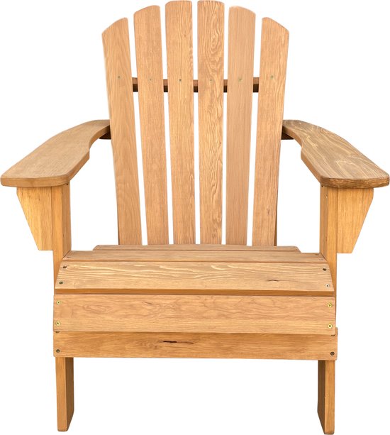 AXI Carmen Adirondack Stoel Bruin – Houten loungestoel met armleuningen – Hoge rugleuning - 90,5x78,4x93cm