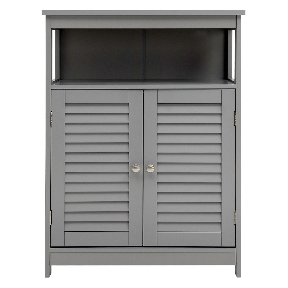 Coast Badkamerkast - Dubbele Deur - Open Plank - 60 x 30,5 x 80 cm - Grijs