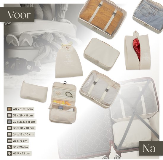 tectake® Kofferset - 13-delige Reisset - Koffers - Koffer set - Bagageset Inclusief Handbagage Koffer, Ruimbagage Koffer Groot, Reistas, Toilettas, Accessoiretas - Trolley met TSA slot - Antraciet