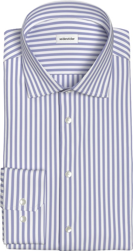 Seidensticker New Kent Business Overhemd Heren – Regular Fit – Maat 42 – Mid Blue