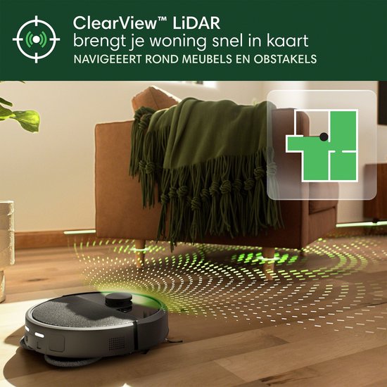 iRobot Roomba® Plus 405 Combo Robot + Autowash™ Dock - Robotstofzuiger met Dweilfunctie - Zwart - G1850