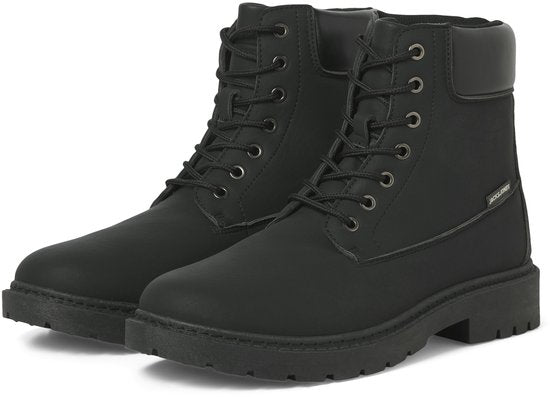 Jack & Jones - Heren Veterschoenen Thames Boot - Zwart - Maat 42