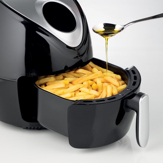 Ariete 4616/00 Enkel 3,5 l Vrijstaand 1300 W Heteluchtfriteuse Zwart, Zilver