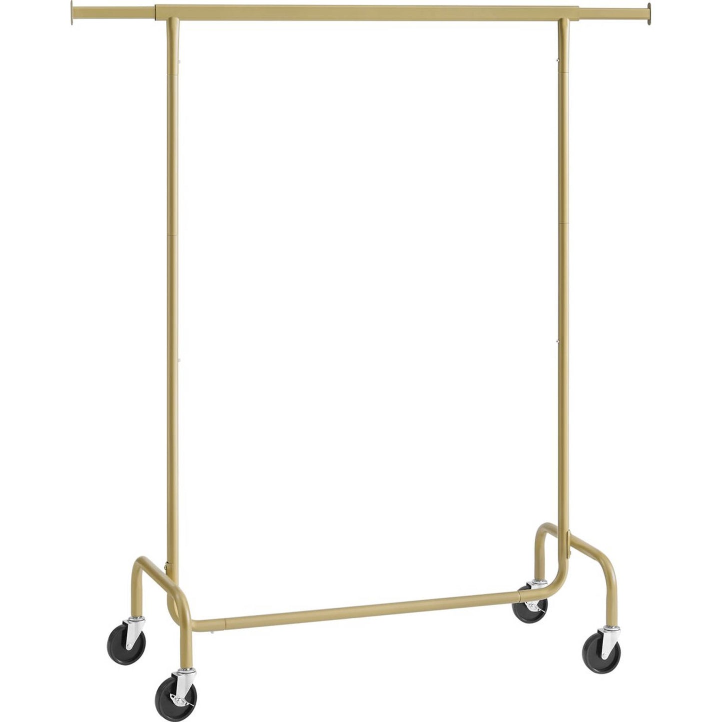 O'DADDY® Kledingrek Op Wielen - Tot 130 Kg Draagvermogen - RVS - 45 x 150 x 162.8 cm - Goud
