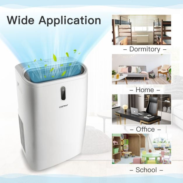Coast Mobiele Airconditioner 16.000 BTU - 5-in-1 - 4700W - 44,5 x 39 x 77 cm - Verwarmt en Koelt tot 45㎡ - Wit