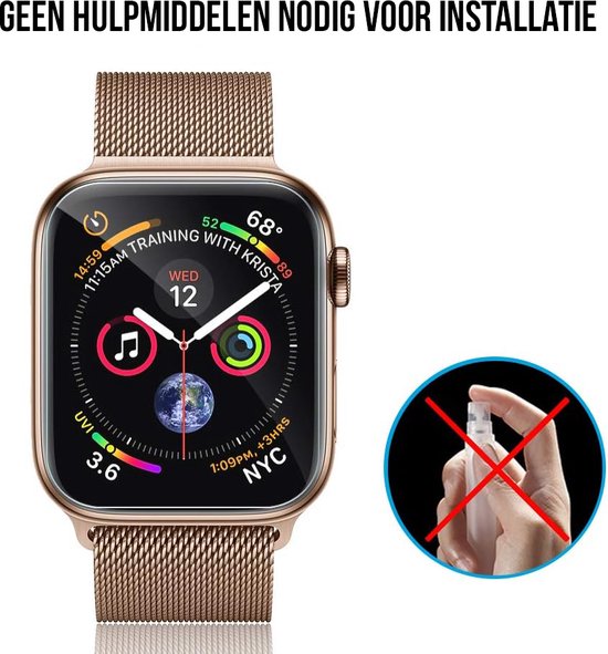 Screenprotector geschikt voor Apple Watch Series 4 / 5 / 6 / SE - 40 mm Screen Protector - Podec - 8 Stuks