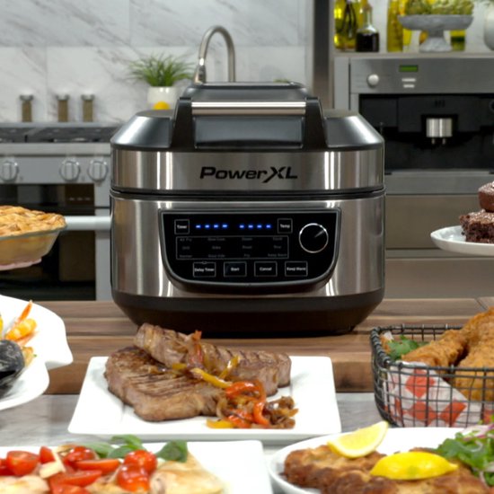 Power XL Multicooker – 12-in-1 fornuis met AirFryer functie – voor frituren, koken, frituren en als elektrische grill - Mail Order Edition