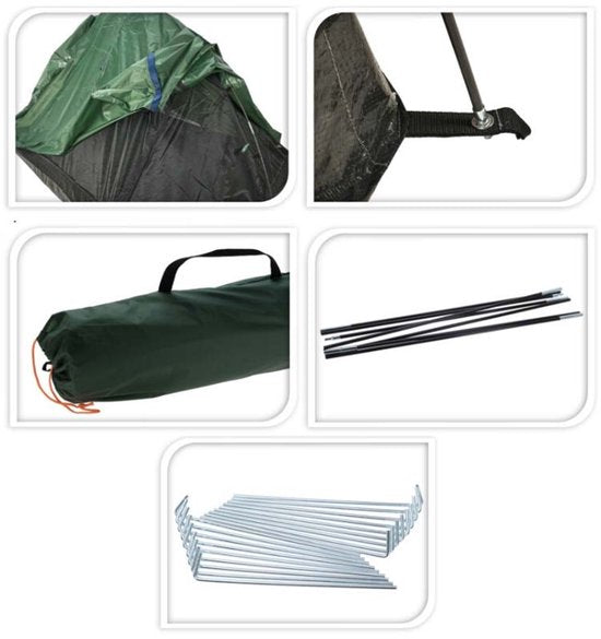 Redcliffs - Kampeertent - Koepeltent - Groen - Compact - 2 persoons - 270x160x110cm