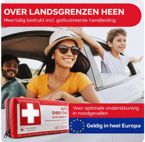 Heldenwerk Auto Verbandtas – DIN 13164:2022 – Europees Goedgekeurde EHBO-set voor Auto’s