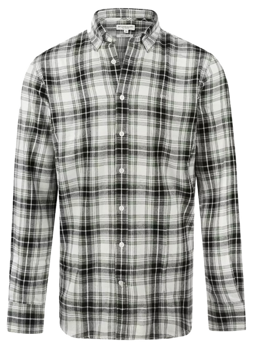 McGregor Flanellen Overhemd Winter Sage Geruit Groen/Grijs/Wit - XL