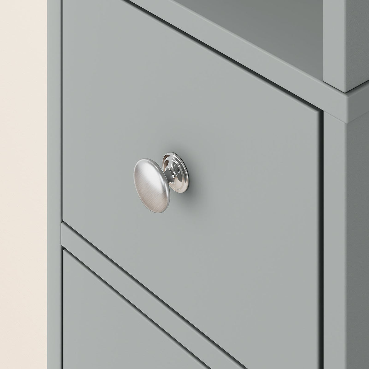 SoBuy BZR34-II-HG Hoge Badkamerkast - Smal Vrijstaand Badkamermeubel - Waterbestendig MDF - 20x20x180 cm - Grijs