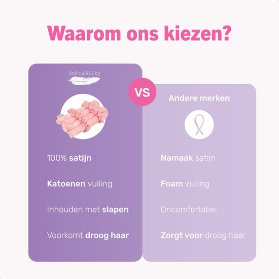 Soft & Silky Heatless curls - Satin - Incl. 2 scrunchies en 1 haarklip - Haarrollers - Krulspelden - Krullen zonder hitte - Haarkruller - Krullend haar producten
