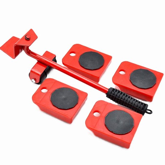 Ceruzo Meubelverplaatser – 5-delig – Verhuis & Tilhulp – 150 kg Draagkracht – 360° – Meubelrollers