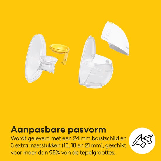 Medela Motion InBra™ - Dubbele Elektrische Borstkolf - Draagbaar en Discreet - Efficiënt en Comfortabel - Inclusief Inserts