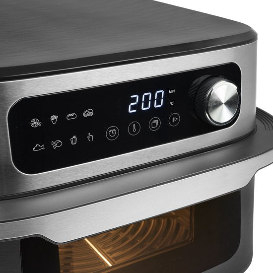 Princess Heteluchtfriteuse - MaxiCrisp Digital Airfryer 10L - 182262 - 1700W - 8 Bakprogramma's - PFAS-Vrij - Geschikt voor Pizza - Extra groot