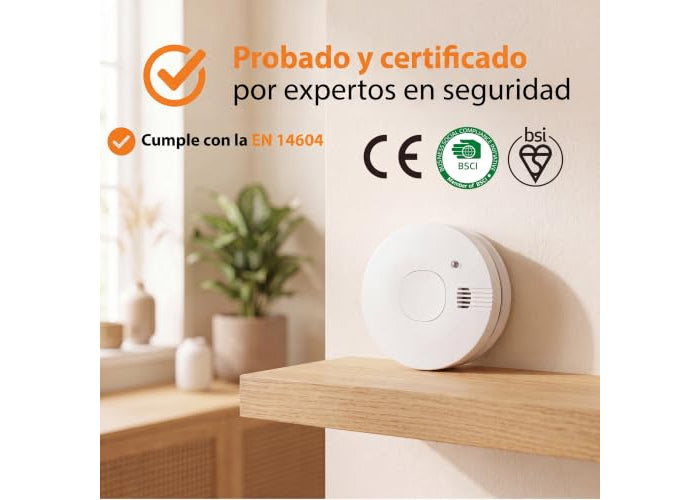 Smartwares FSM-11710 Rookmelder met Optische Sensor - Vervangbare Batterij - 10 Jaar Sensorlevensduur